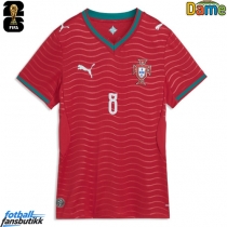 Portugal Bruno Fernandes #8 Hjemmedrakt Dame EM 2024 Kortermet